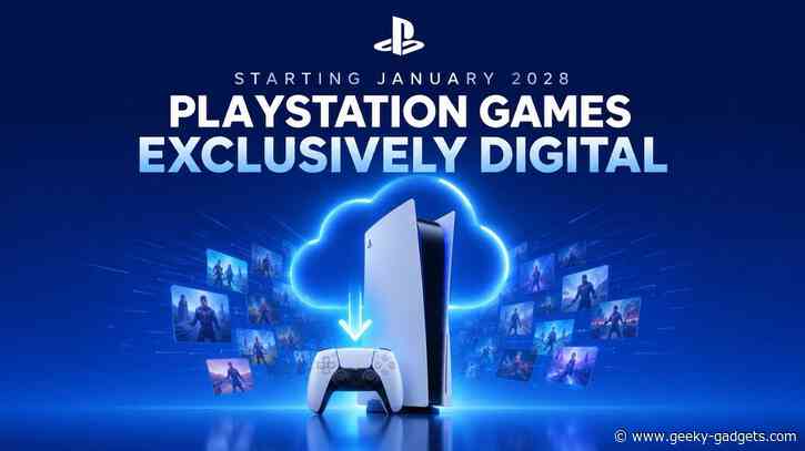 Sony Ends Physical PlayStation Discs Starting in January 2028