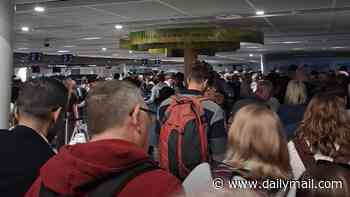 Chaos continues at UK airport as runway defect sees flights cancelled or diverted with homecoming Brits forced to land hundreds of miles from home