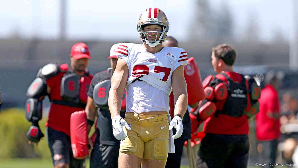 49ers updates: Nick Bosa still not practicing as another joins the injury list