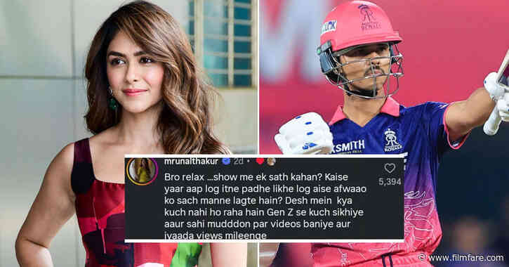 Mrunal Thakur Reacts to Reports of Dating Yashasvi Jaiswal