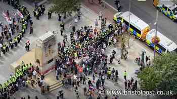 Ten arrested as 300 police officers deployed to Bristol immigration protest