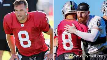 Tom Brady's embattled Raiders reveal punishment for Kirk Cousins and Maxx Crosby after practice descended into chaos with shocking fight