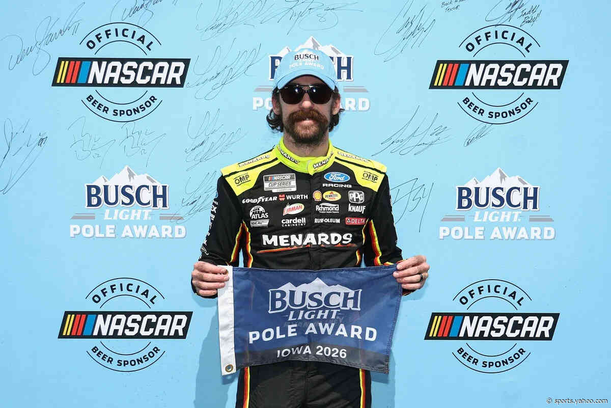 NASCAR Cup Iowa starting lineup: Ryan Blaney earns pole over Kyle Larson