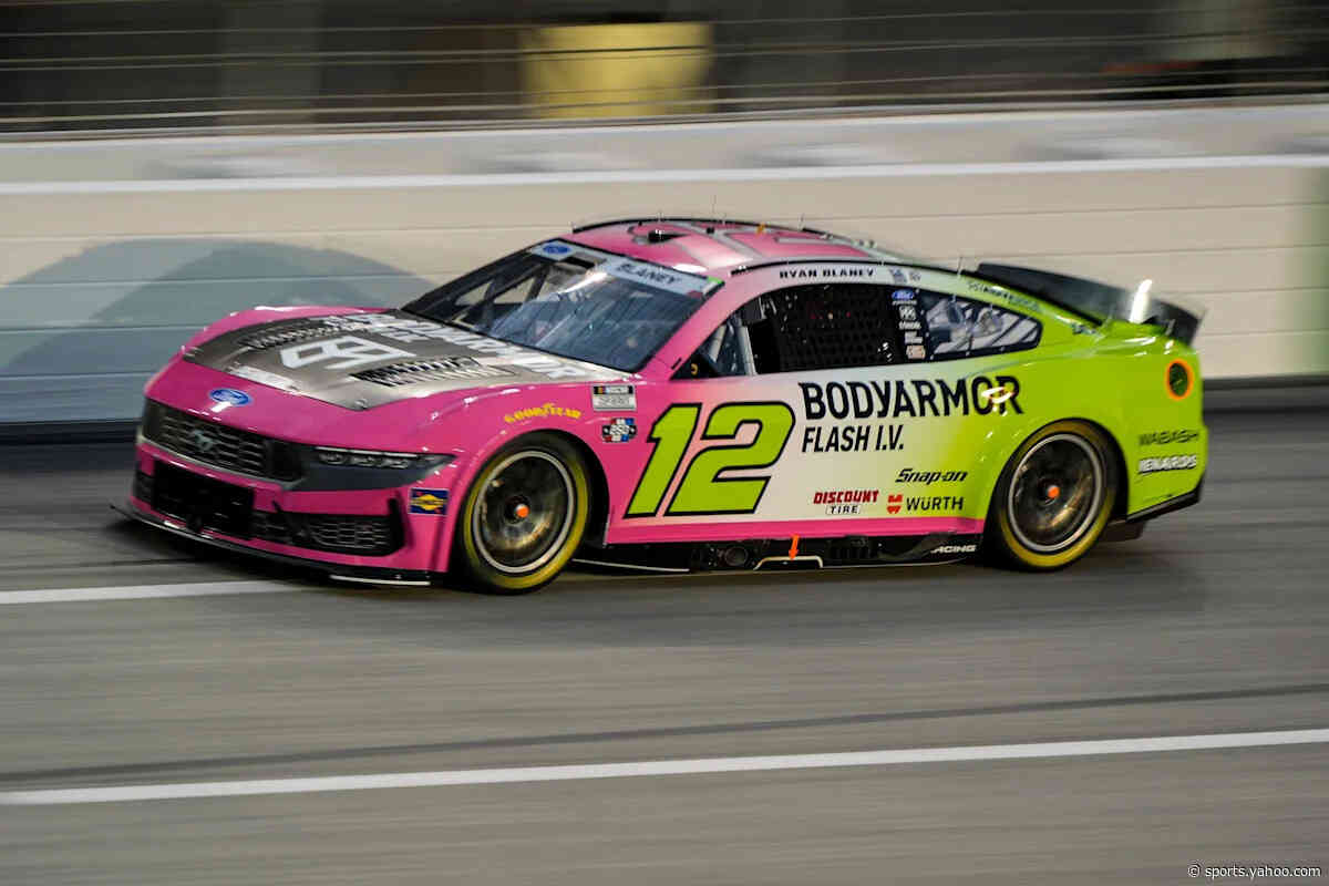 Ryan Blaney wins pole for Sunday's NASCAR Cup Series race at Iowa Speedway