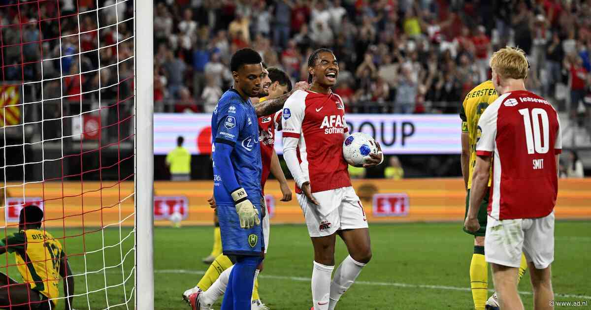 AZ klaart de klus binnen paar minuten: dapper ADO Den Haag verliest bij rentree in eredivisie
