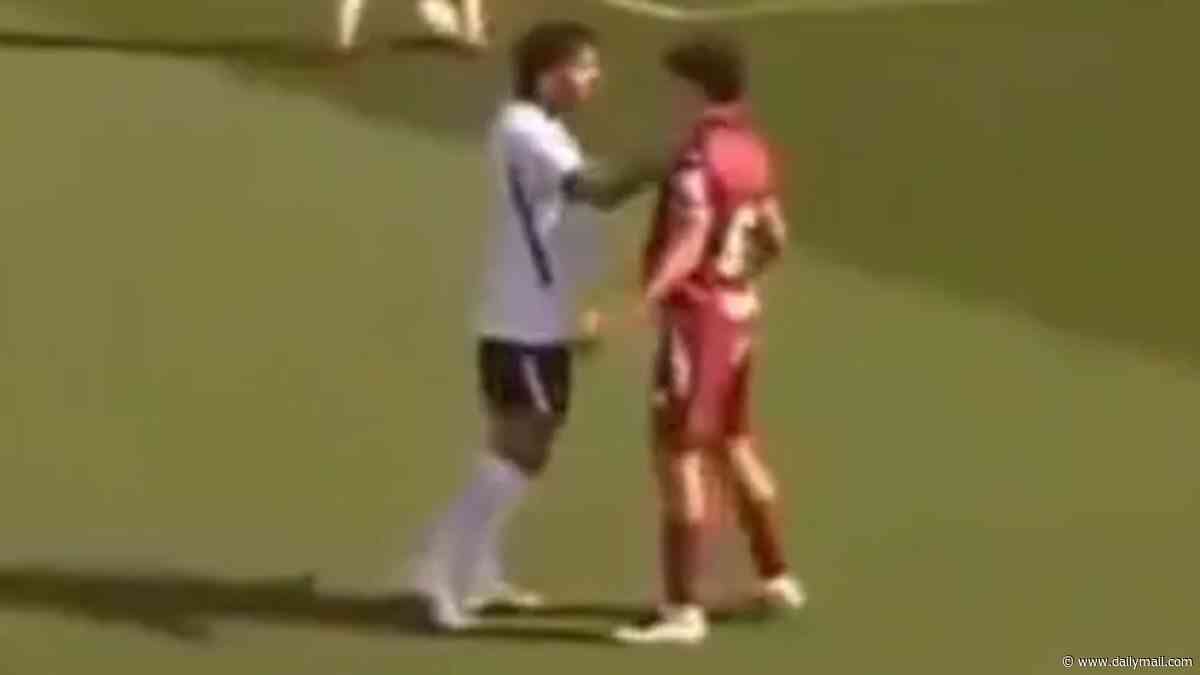 Tottenham star Jan Paul van Hecke hits out at Getafe's dirty tactics - and claims Spaniards could have had THREE red cards - in fiery training ground friendly