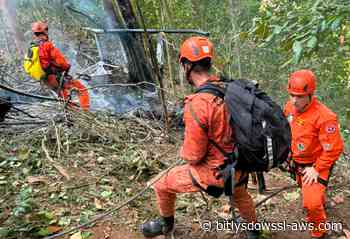 Cuatro personas murieron tras estrellarse un helicóptero en área boscosa de Río de Janeiro