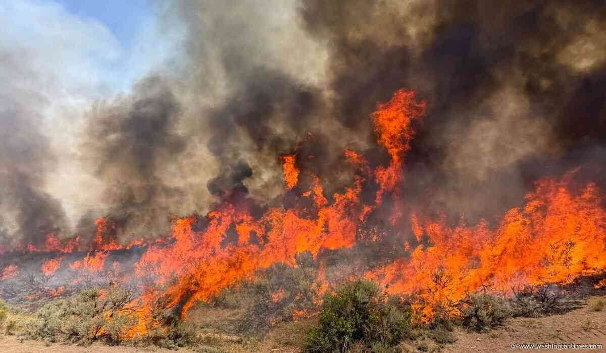 Dangerous wildfire keeps crews from reaching helicopter crash in Utah