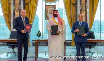 Turkey says defense pact with Saudi Arabia and Pakistan is not aimed at Iran or any other country
