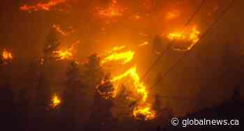 Video shows rapid night growth of Bald Range fire near Summerland