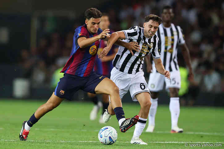 Udinese stun a lacklustre Barça in stoppage time