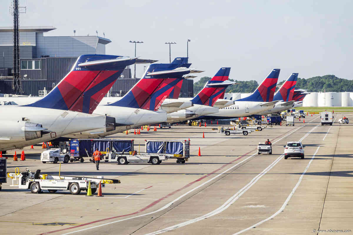 Delta passengers evacuated by slide after emergency landing in Atlanta