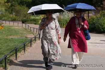 Temperatures to rise on Sunday as UK braces for fifth heatwave