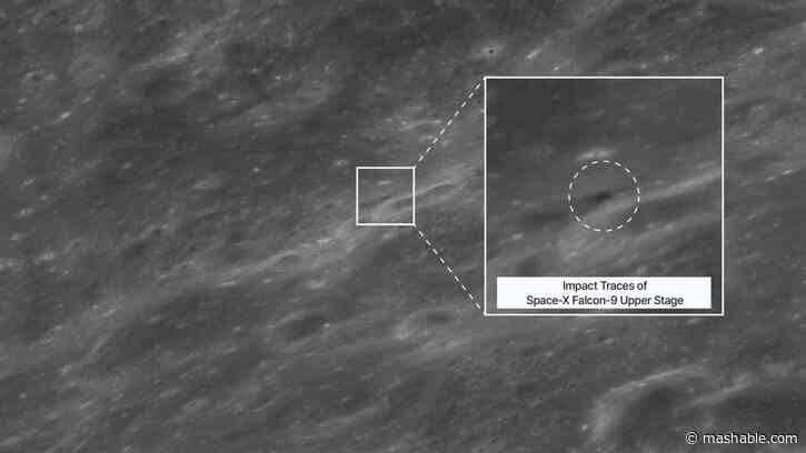 One lucky orbiter caught the SpaceX rocket crash site on moon