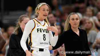Sophie Cunningham slams WNBA rival for 'playing the race card' after she claimed 'white privilege' caused her to be kicked off the court for brutal foul that left Fever star bloodied