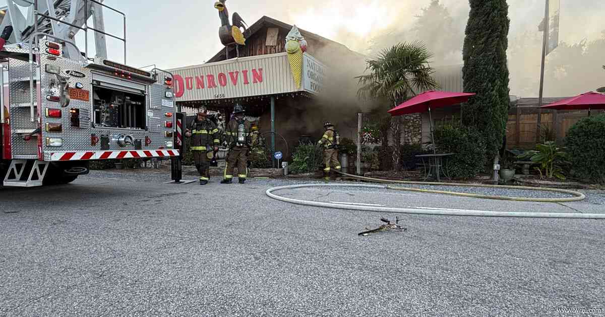Fire breaks out at Dunrovin Country Store in Vass