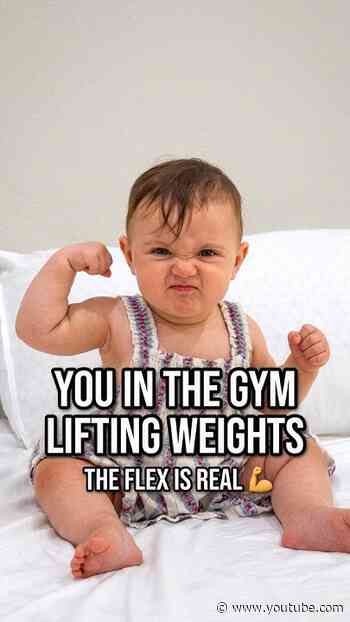 Her little flex at the end is everything 😂 #babygirl #funny #shorts #Fitness