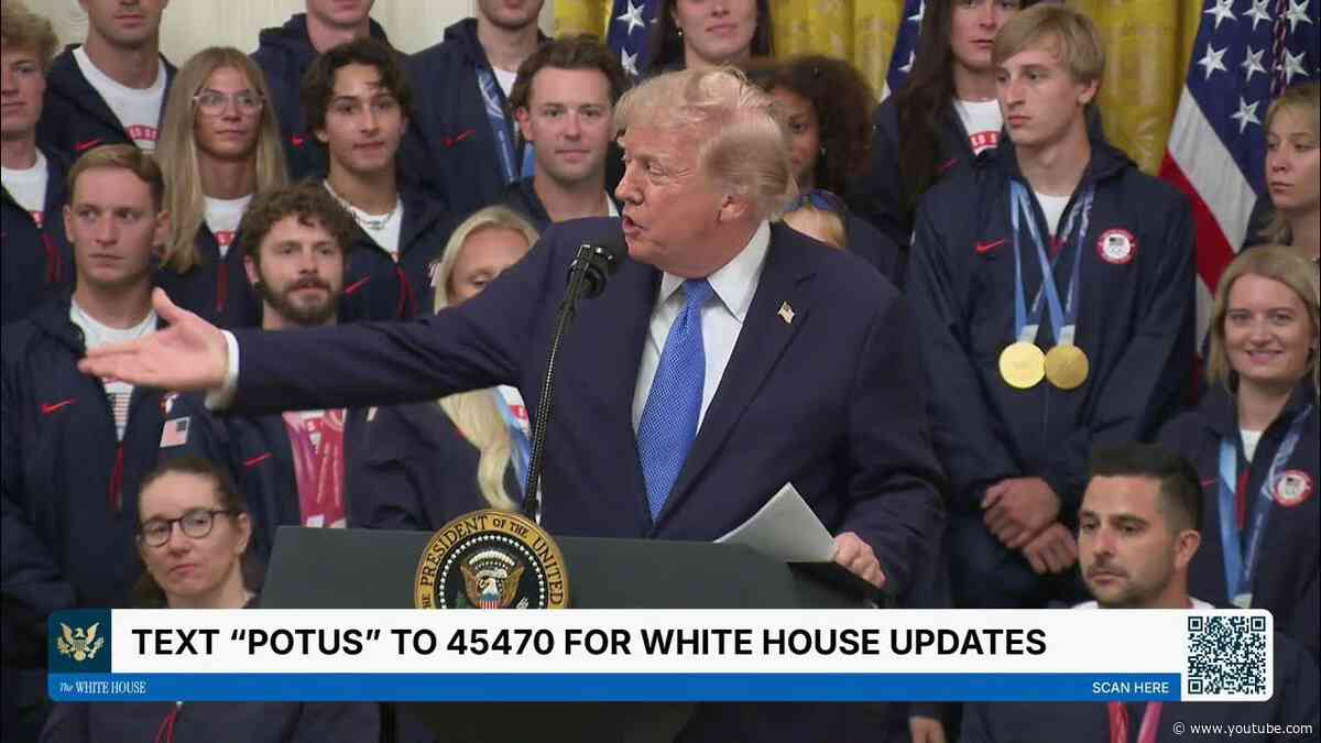 President Trump Participates in a Team USA Reception