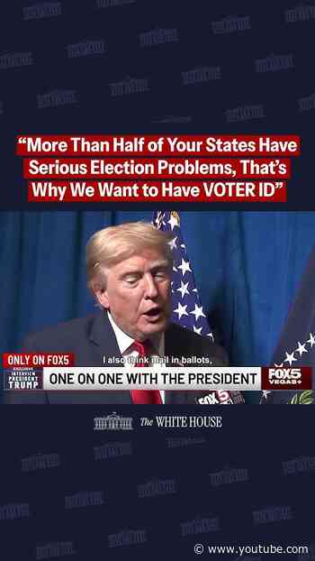 President Donald J. Trump talks SAVE AMERICA ACT with FOX5 Las Vegas 🇺🇸