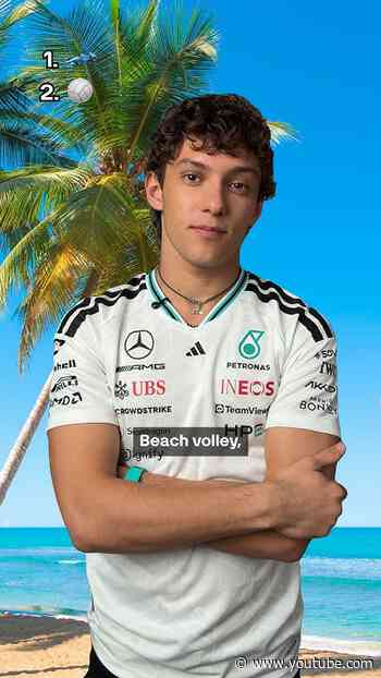 Summer break? Kimi doesn't know that word 😅 #Mercedes #F1 #KimiAntonelli