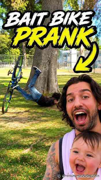 Bait Bike Prank Gone Wrong? Not for this Baby 😂 #Pranks #Funny