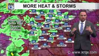 Storm chances and heat continue across New Mexico