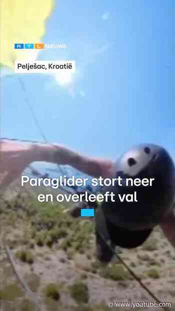 Paraglider stort neer in Kroatië | RTL Nieuws