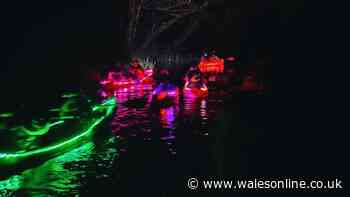 I went night kayaking in one of the only places in Wales you can do it, and it was surreal
