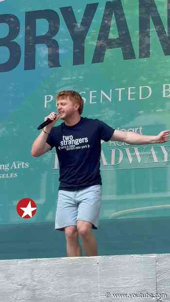 TWO STRANGERS’ Sam Tutty sings “New York” at Broadway in Bryant Park 2026