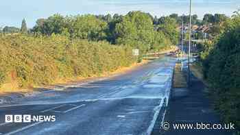 Homes affected after water pipe burst in field