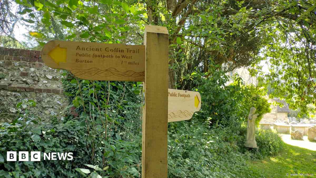 The sombre South Downs trail for carrying the dead