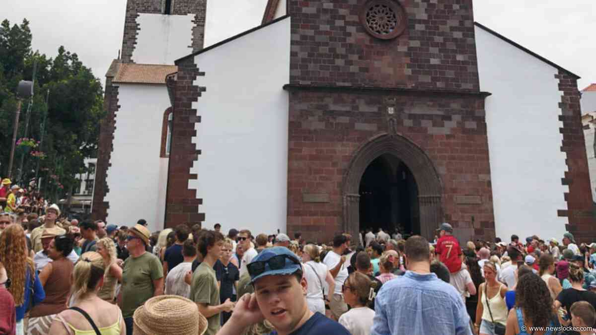Duizenden fans druipen teleurgesteld af: bruidspaar bij kathedraal in Funchal blijkt niet Cristiano Ronaldo en Georgina Rodríguez