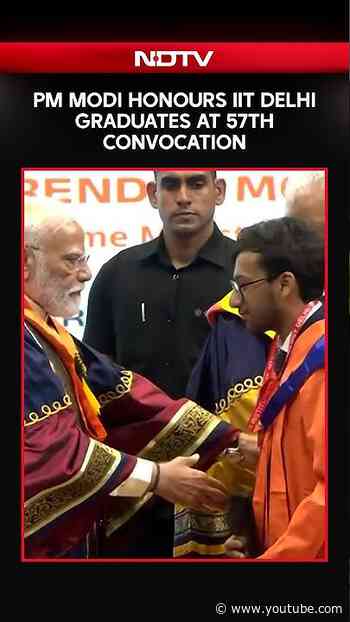 PM Modi Presents Medals At IIT Delhi’s 57th Convocation