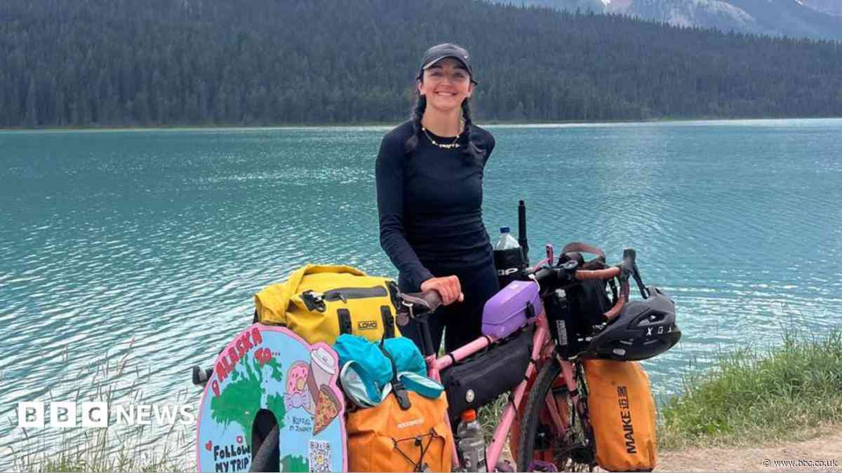 'I'm known as the only solo girl cycling the Americas'