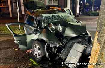 FW Bocholt: Verkehrsunfall auf der Blücherstraße - vier Verletzte