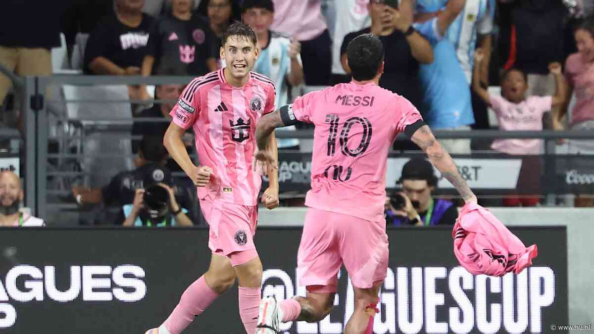 Inter Miami staat stil bij overlijden vader Messi, De Paul toont shirt bij goal
