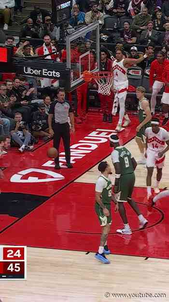 Big fella with the left for NBA Dunk Week 🔥