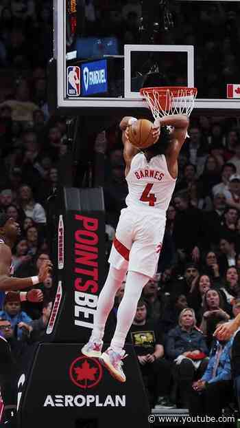 THIS SCOTTIE BARNES DUNK NEVER GETS OLD. 💥#NBADunkWeek