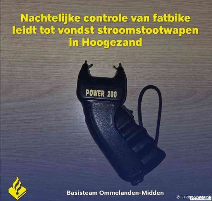 Minderjarige met stroomstootwapen betrapt tijdens controle in Hoogezand