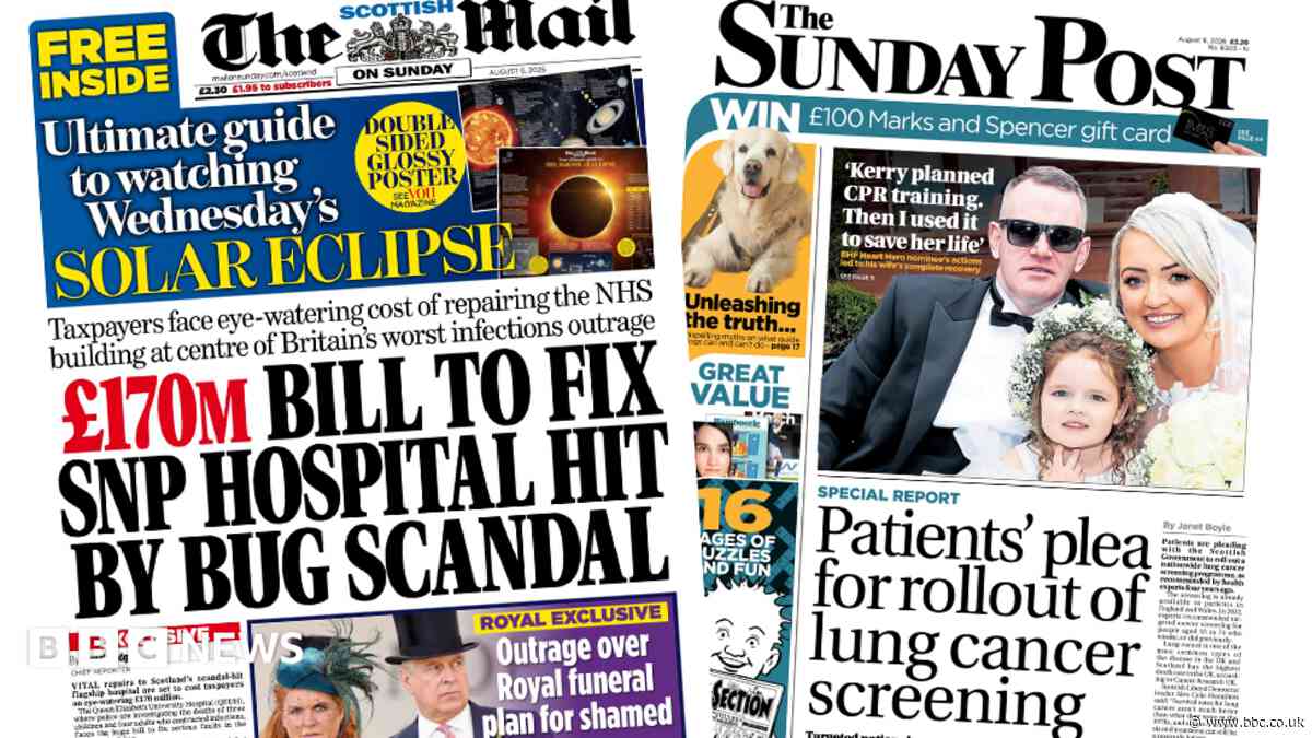 Scotland's papers: £170m hospital repair bill and lung cancer screening plea