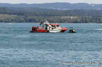 FW Konstanz: Bootsbrand bei der Insel Mainau