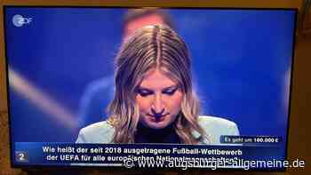 Oberrotherin gewinnt 100.000 Euro: Rebecca Berger setzt sich beim „Quiz-Champion“ durch