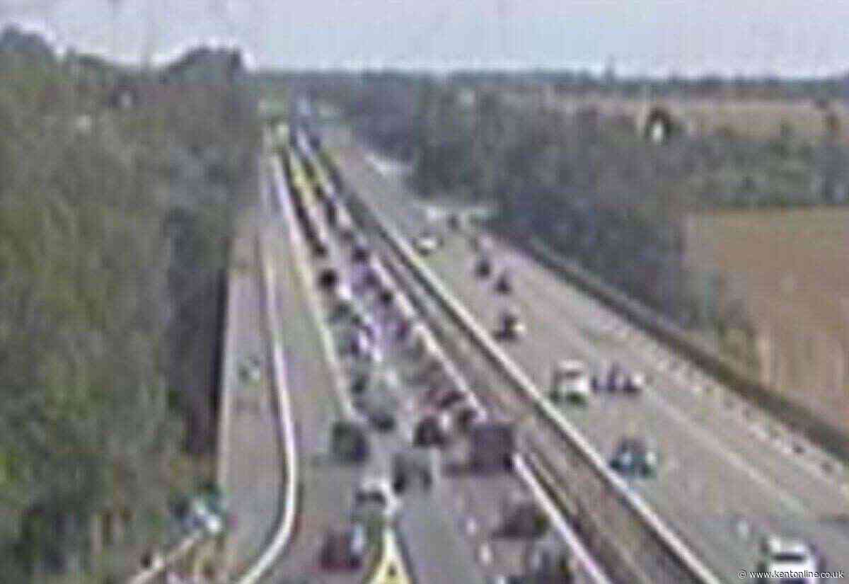 Traffic slow on M2 due to broken-down vehicle