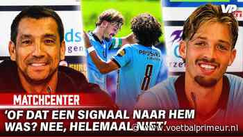 Van Bronckhorst gevraagd naar Feyenoord-perspectief: 'Of dat een signaal was?'
