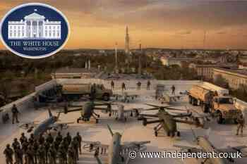 Trump brings weapons of war to White House in ominous Truth Social ballroom ‘drone port’ rant