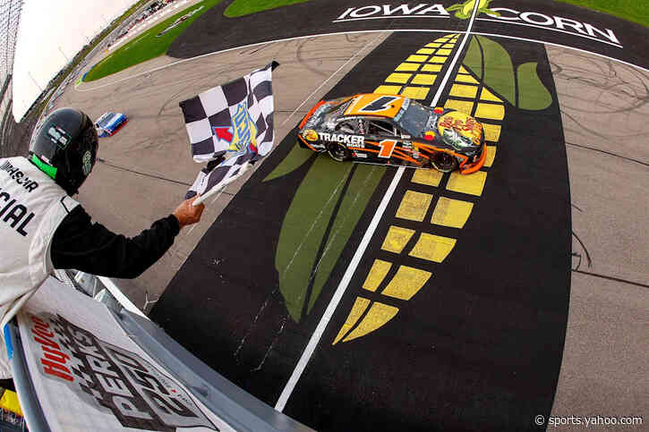 Carson Kvapil wins NASCAR O'Reilly race at Iowa in August 2026