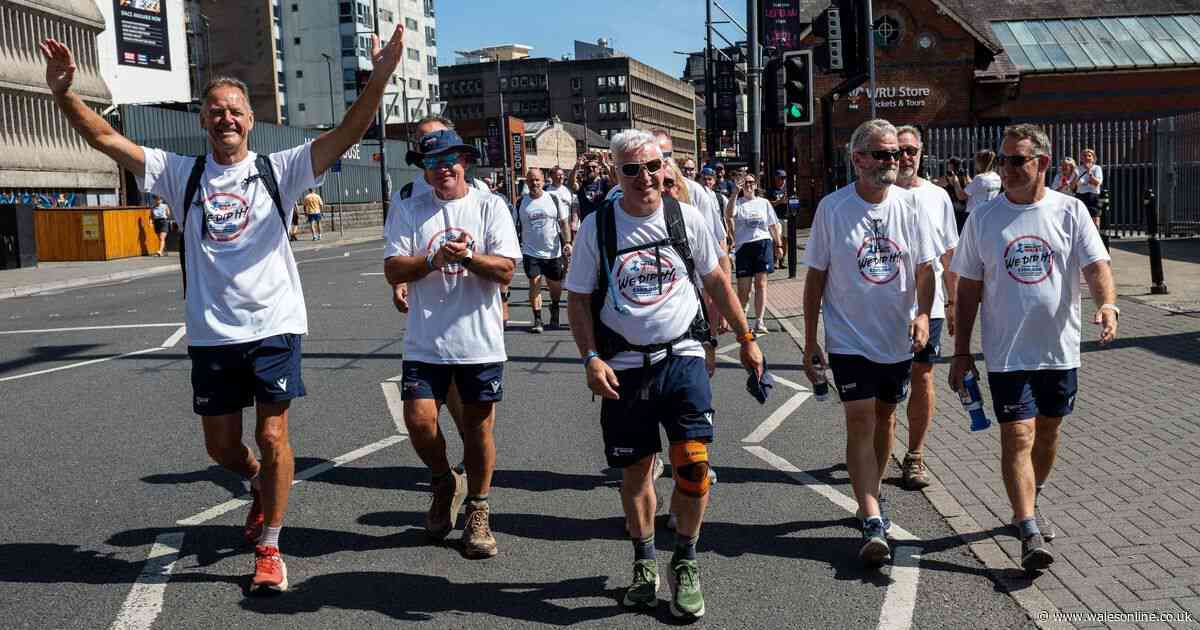 Rugby legends join 1,000 mile charity walk around Wales