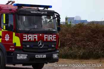 Vehicle fire spreads to heathland as crews tackle blaze in Hampshire
