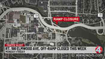 Route 198 Elmwood Avenue off-ramp closed this week