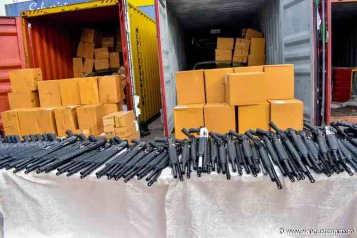 NCS uncovers 399 rifles in Tin Can port shipment
